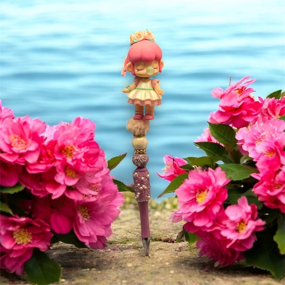 Cute Pink Nanci Character Pen